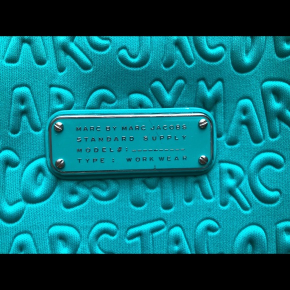 MARC by Marc Jacobs Turquoise 15" Laptop Bag - Picture 2 of 4